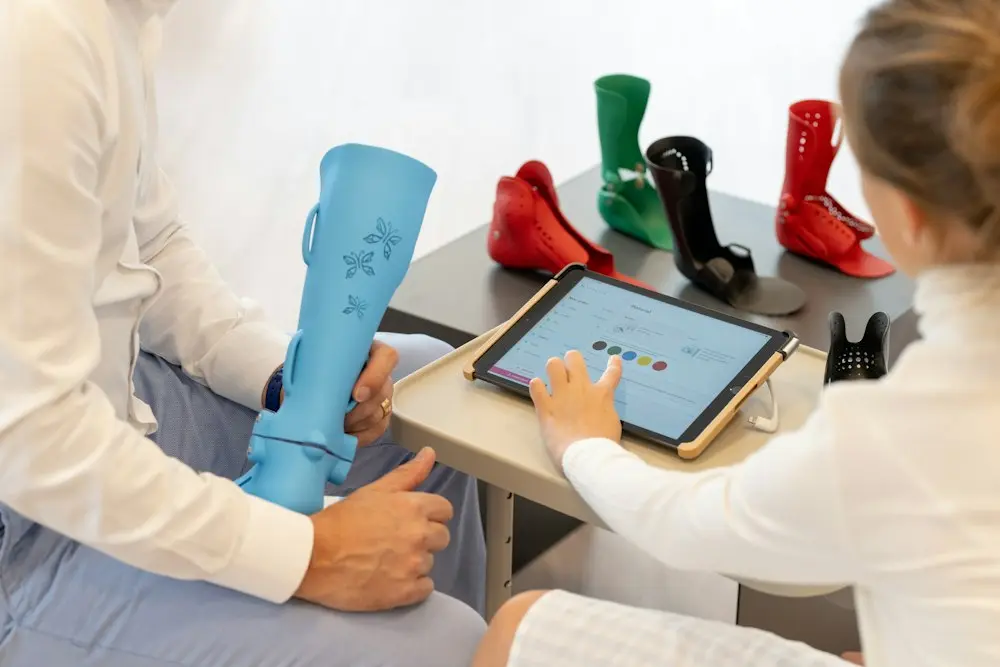 Botas de presoterapia de colores en Santa Isabel (Zaragoza)